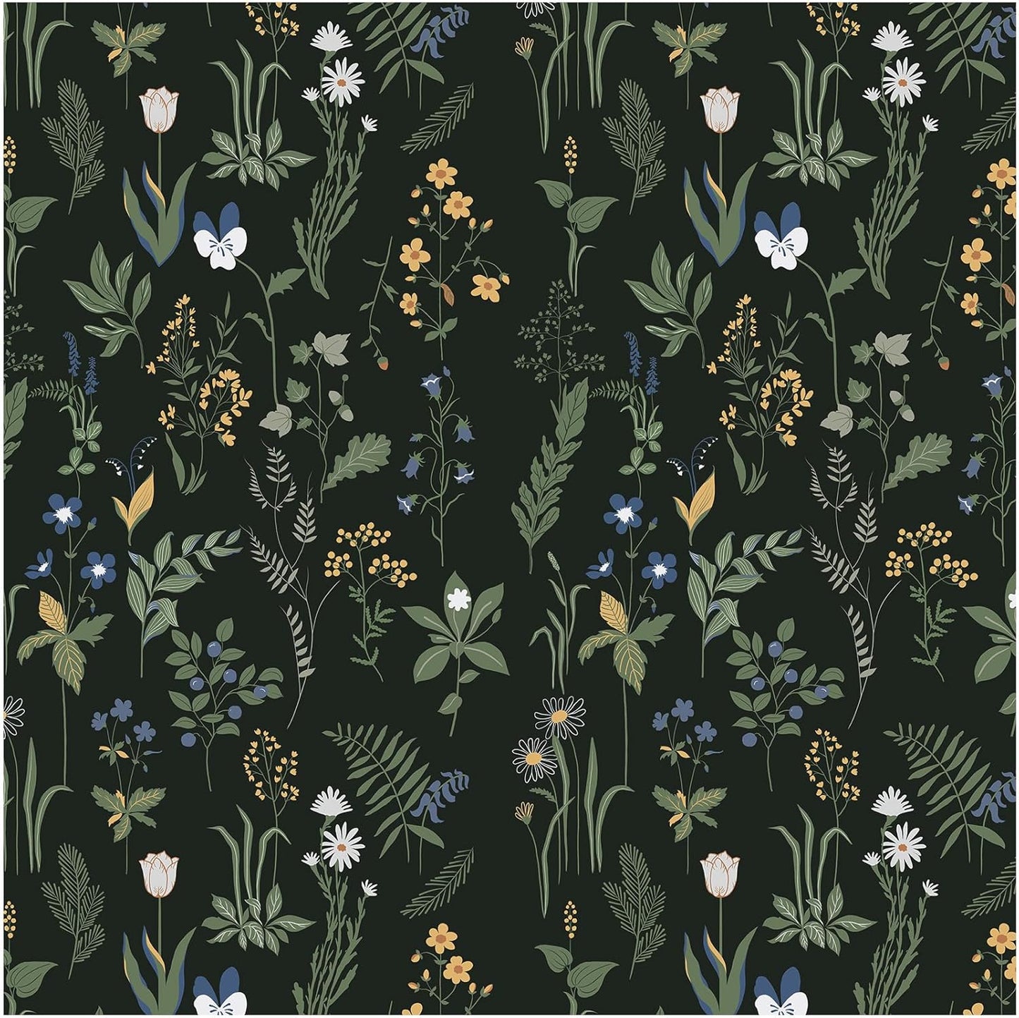 Removable Peel and Stick Wallpaper Boho 17.5 x 118 in Floral for Bedroom Bathroom Easy Peel Off Stick on Wallpaper Contact Paper Renter Friendly Wall Paper