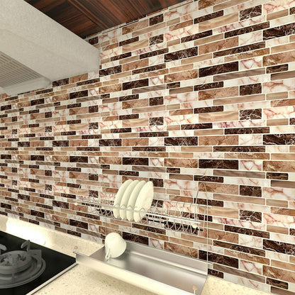 WOWSTAR 10-Sheet Peel and Stick Backsplash Tile for Kitchen, Back Splash Stick On Tiles for Kitchen Wall (Grey and Blue)