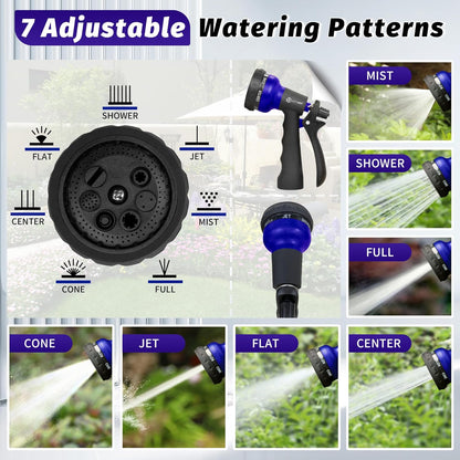 AUTOMAN Garden Hose Nozzle - 2 Pack, 100% Metal High Pressure Spray Nozzle, Labor-Saving Design, Heavy Duty for Garden Watering, Car Washing, Window Cleaning, Pets Bathing