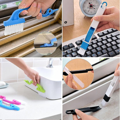TuTuYa 12PCS Window Track Cleaning Set, Deep Clean Groove Gap Cleaning Brush Kit for Window, Blinds, Door Tracks, Sliding Doors, Tile Lines, Keyboards, Tile