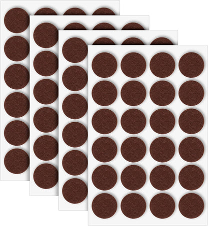 96 Pcs Self-Stick Furniture Round Felt, 3/4" Chair Felt Pads Protect Your Hardwood Floors from Furniture Scratches Moving Your Furnitures Smoothly Noise Reduction for Chairs, Tables, Couches (Beige)