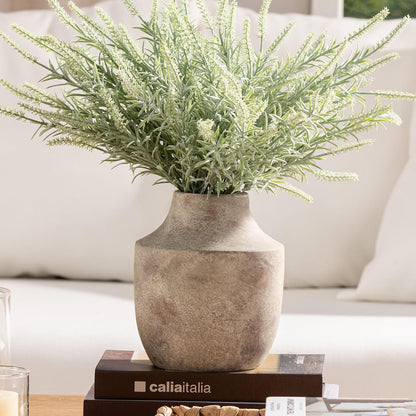 Ceramic Vase Set of 3, Modern Decorative Vases for Home Decor, Small Flower Pottery Vase Sets, Boho Farmhouse Rustic Vases for Living Room, Kitchen, Bedroom, Bathroom, Shelf, Table