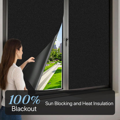 Niviy Frosted Glass Window Privacy Film Decorative, Static Cling Bathroom Window Frosting Film Day and Night Windows Cling Home Glass Door Cover, 17.5 inch x 78.7 inch
