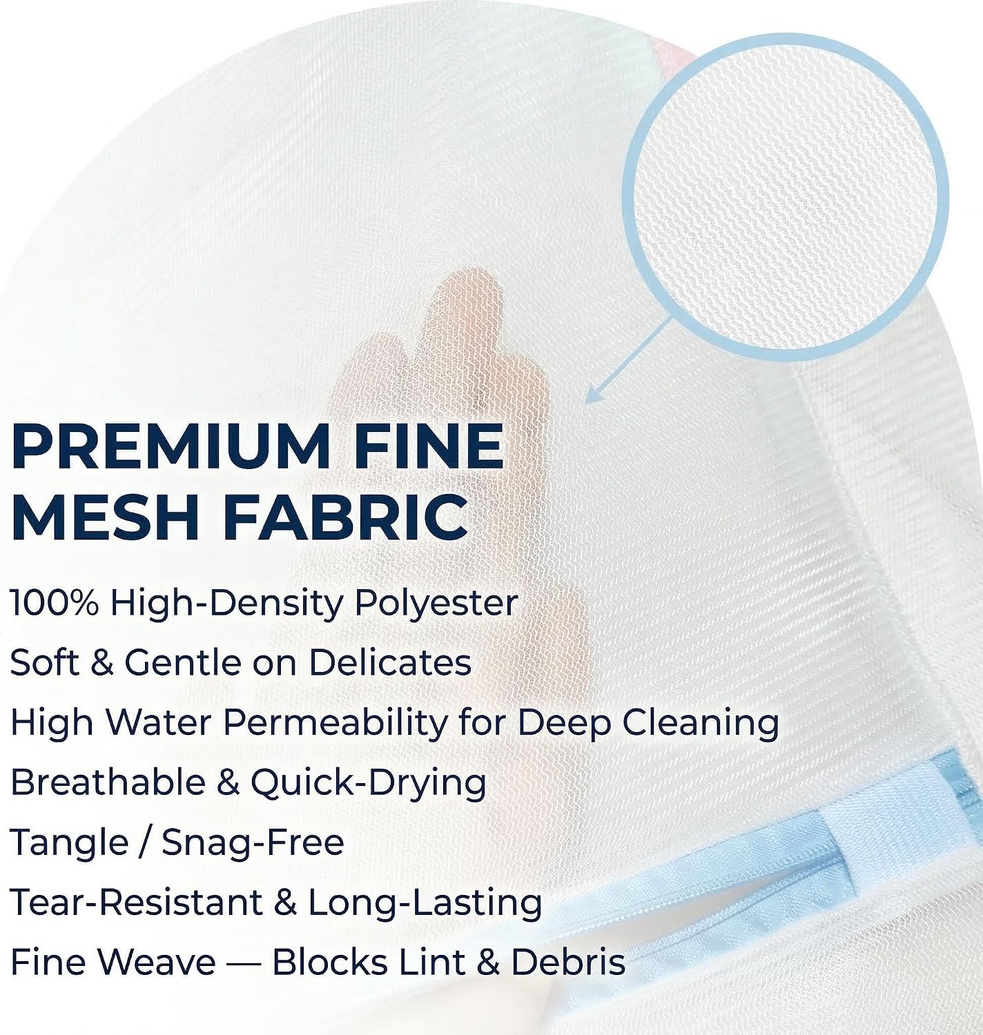 Mesh Laundry Bags for Delicates, 6 Pack Bra Wash Bags with Auto-Lock Zipper | Fine mesh with auto-lock zippers, 1L 2M 2S 1 bra sizes, protects lingerie, socks and underwear in washing machine