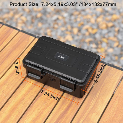 24 Slots CR2 CR123 CR123A Lithium Battery Organizer Case, IP67 Waterproof Hard Case for CR17345/CR16340/CR18350/CR15270(CR2) Explosionproof Batteries Storage Holder for Household Outdoor Camping
