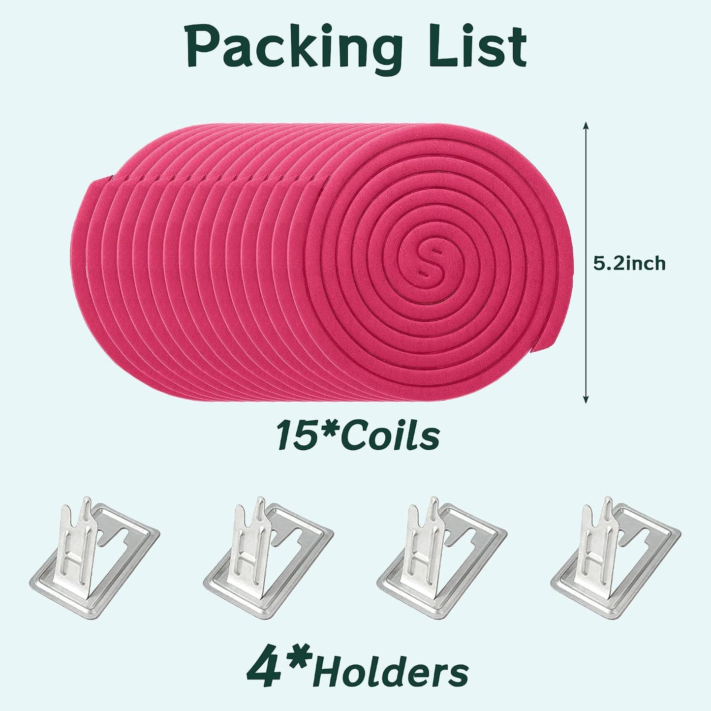 30Pack Mosquito Repellent Coils - Mosquito Repellent Outdoor Patio with 5-7 Hour Protection Covers 12ft, Mosquito Bits Safe & Effective for Yard, Patio, Camping, Garden, Deck & BBQ Areas