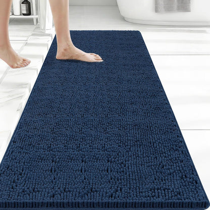 Bcoimo Bathroom Rugs 24x17, Bath Mats for Bathroom Non Slip with Rubber Backing,High Absorbent Microfiber Bath Rugs Quick Drying, Machine Washable, Durable Decor