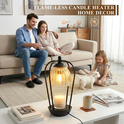 Candle Warmer Lamp with Timer and Wireless Remote Control, Dimmable Candle Warmer for Jar Candles, Height Adjustable Wax Melts Warmer, Mothers Day Birthday Gift for Women, House Warming New Home Decor
