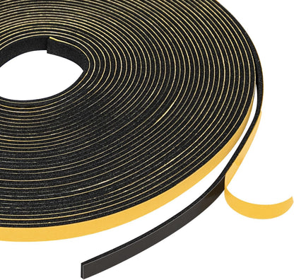 Yotache Self Adhesive Foam Gasket Tape 1/2" W X 1/2" T (New Adhesive Craft) for Doors Soundproofing Weather Seal Strip Insulation, 13 Ft Length