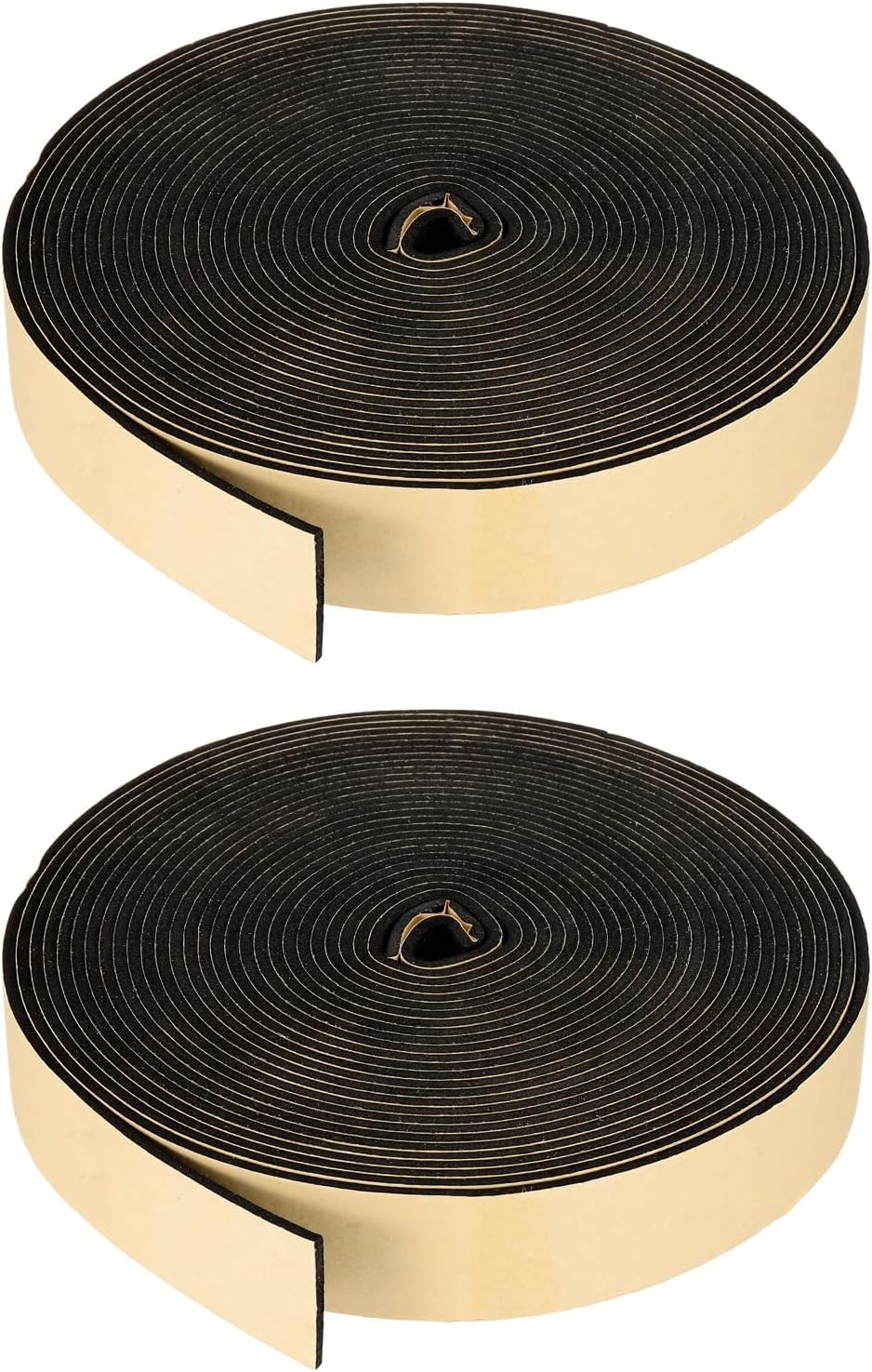 PATIKIL Foam Insulation Tape, 1-1/2" W x 1/8" t x 32.8FT Self Adhesive Weather Stripping Door Seal Strip for Door Window Air Conditioning, Black - Colors B