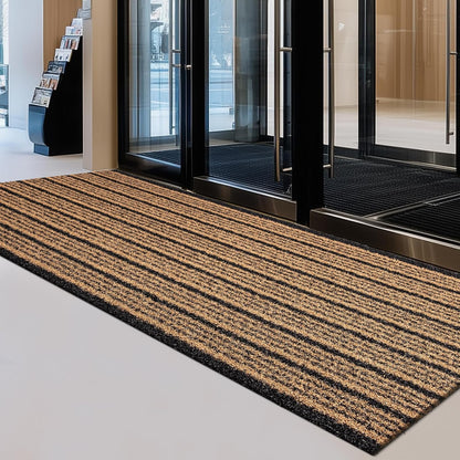 Outdoor Front Door Mat 32" x 48", Dirt Trapping Outside Entrance Rug, Non Slip Shoe Scraper, Heavy Duty Commercial Rug for Patio, Garage, Traffic Area, Office, Roll Packing