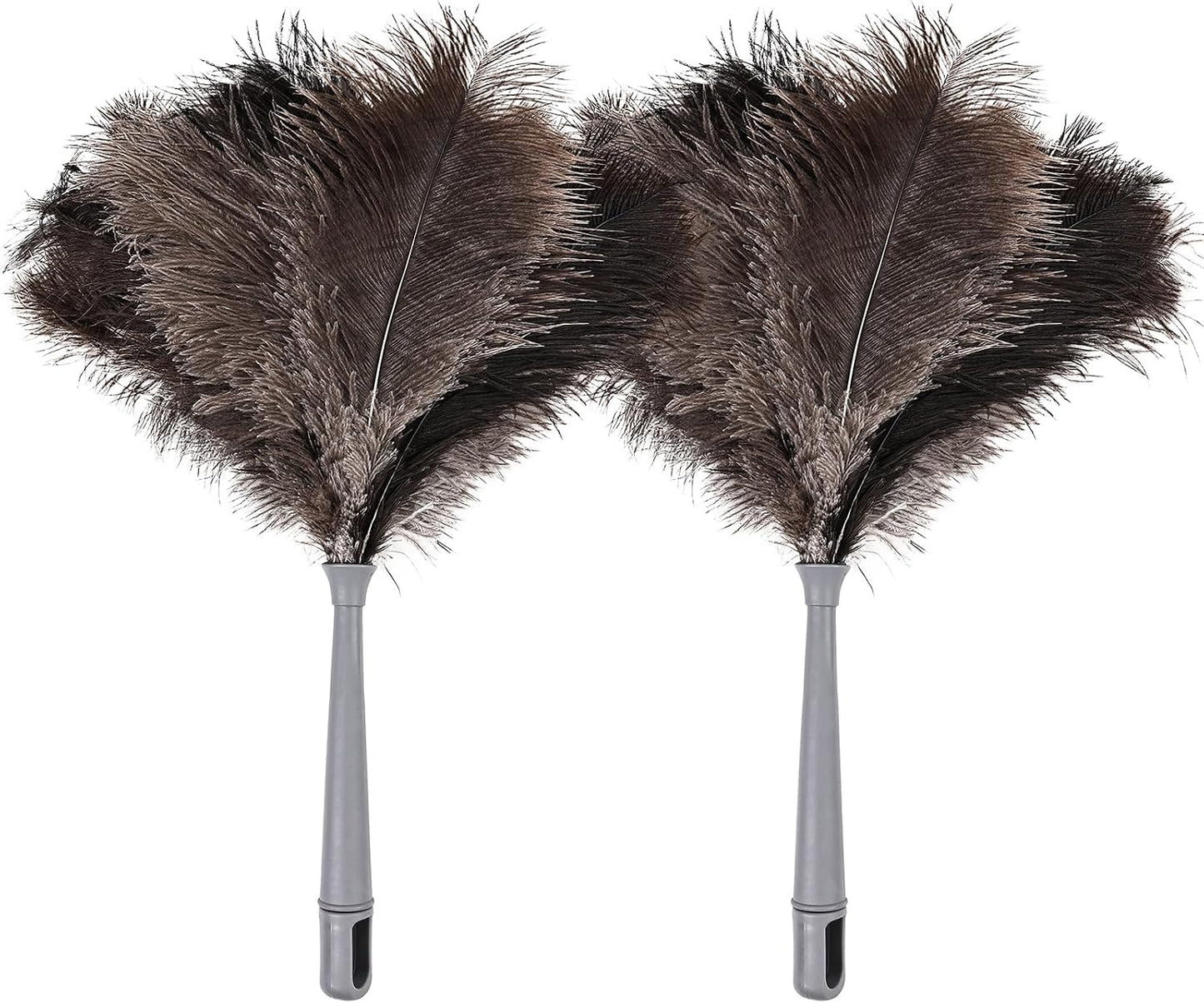 Extendable Cleaning Duster 94 Inch - Long Telescoping Ostrich Feather Dusters with Stainless Steel Extension Pole for High Ceiling Fan, High Ceilings,Roof Dusting