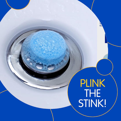 COMPAC HOME Plink Sink Drain Cleaner and Deodorizer, Air Fresheners for Garbage Disposal, Lemon Scented, Home Accessory Cleaning Products for Kitchen and Clogged Drain, 6 Tablets (Pack of 1)