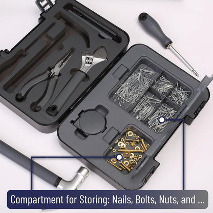 Bates- Household Tool Kit, Small Tool Kit, Tool Set for Home, Small Tool Box Set