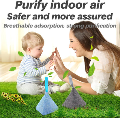 Charcoal Bags Odor Absorber (10x100g+4x200g) Activated Bamboo Charcoal Air Purifying Bags Charcoal Odor Eliminating Bags for Home & Car Shoes, Closet, Pet -14 PACK