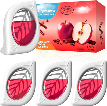 Air Freshener for Home, 4 Pack, Eucalyptus & Mint, Odor Eliminator for Small Area Closets Bathroom Pets Strong Odor, Up to 120 Days
