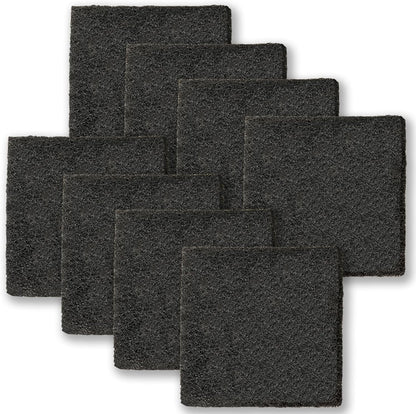 16 Pack Activated Carbon Filter with 2 Pack Recycle+Trash Sticker Fits EKO Trash Can with Built-in Compartment, Also Fits SIMPLI-Magic Garbage Bins, for Trash Can and Compost Bin