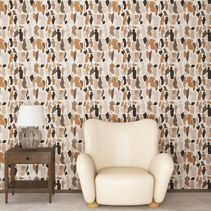 Kitico Modern Peel and Stick Wallpaper, Geometric Self Adhesive Wallpaper, Removable Vinyl Wall Paper for Bedroom Living Room Apartment Wall Decor 17.3"x80".