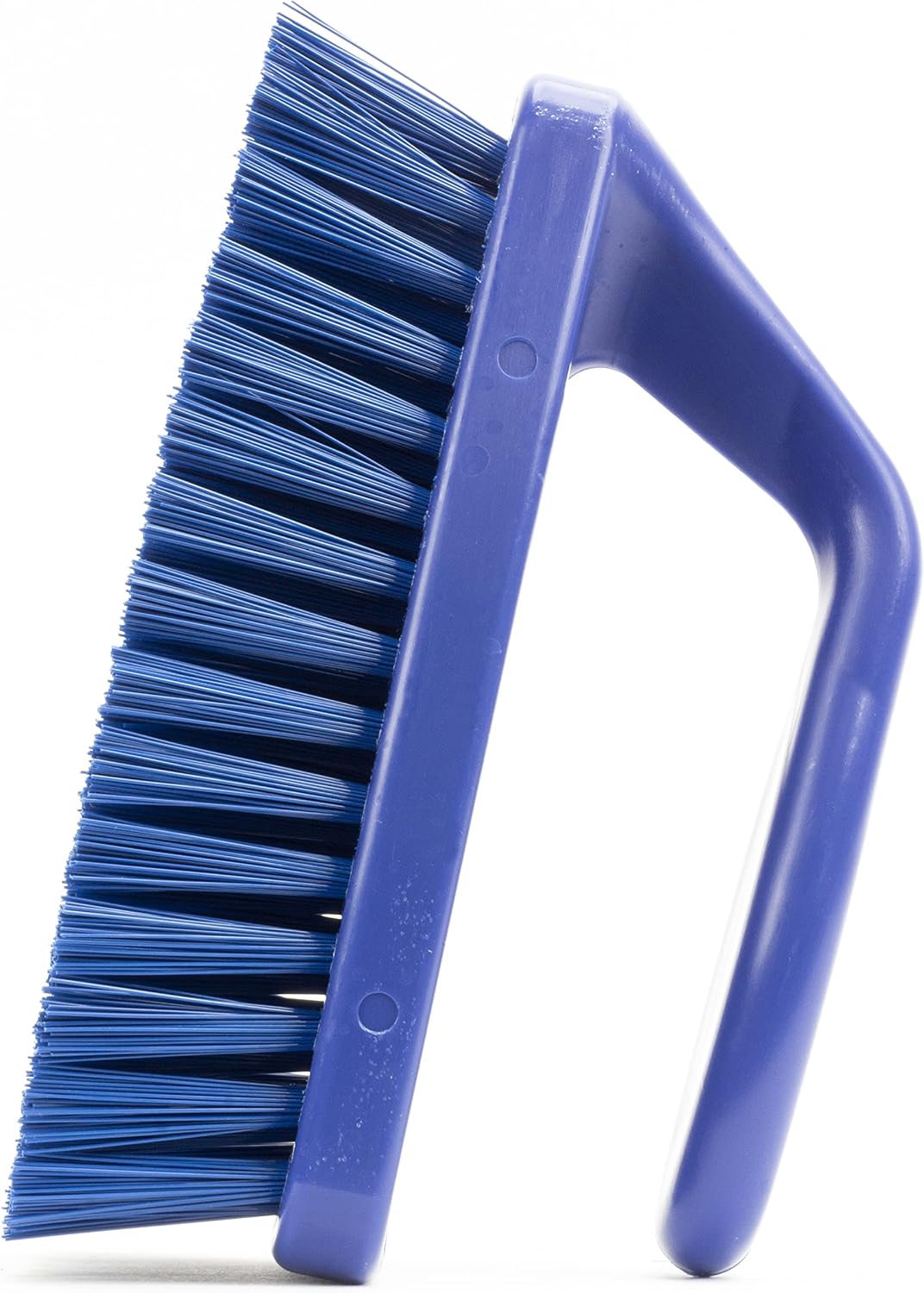SPARTA Heavy Duty Scrub Brush, Hand Brush with Iron Shape Handle Design for Scrubbing Kitchen Pots and Pans or Bathroom Sink and Shower, 6 Inches, Black, Twin