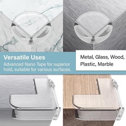 CPSIA Safety Certified Corner Guards Corner Protectors for Baby, 12 Pack, Clear Furniture & Edge Corner Covers, Adhesive Pre-Taped, BPA-Free, L Shape