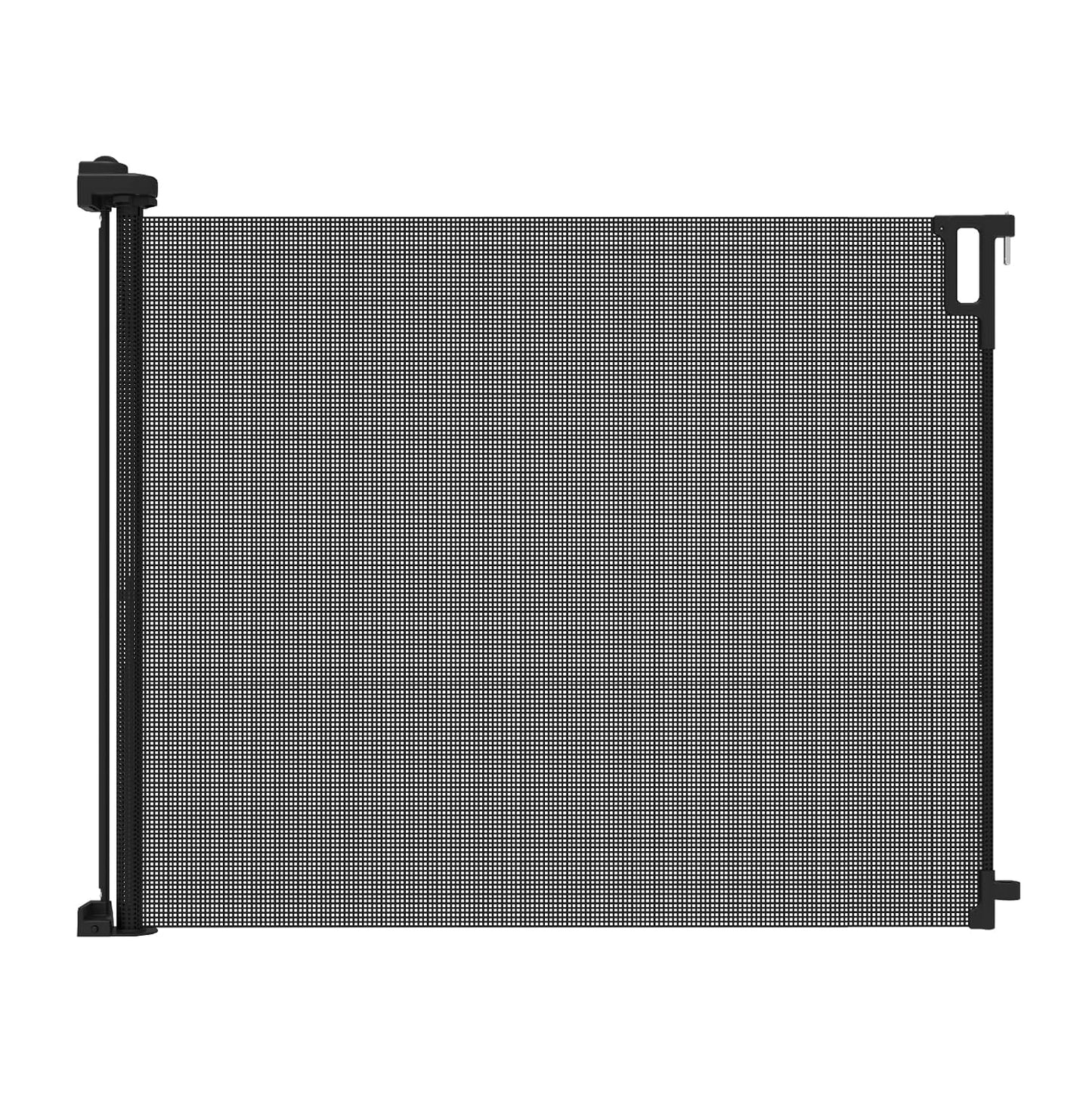 Perma Child Safety Indoor Outdoor Ultimate Retractable Baby Gate, 38.6" Tall Extends to 79" Wide, Black