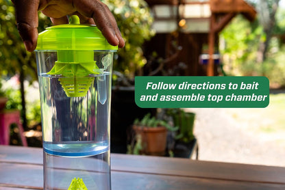 RESCUE! WHY Trap for Wasps, Hornets, & Yellowjackets – Hanging Outdoor Trap - 4 Traps