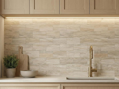 2026 New Upgrade Peel and Stick Backsplash Tile, Peel and Stick 11.34" X 11.57" Wall Tile for Kitchen, Bathroom, Fireplace, Laundry (Beige Ecru, 10 Packs)