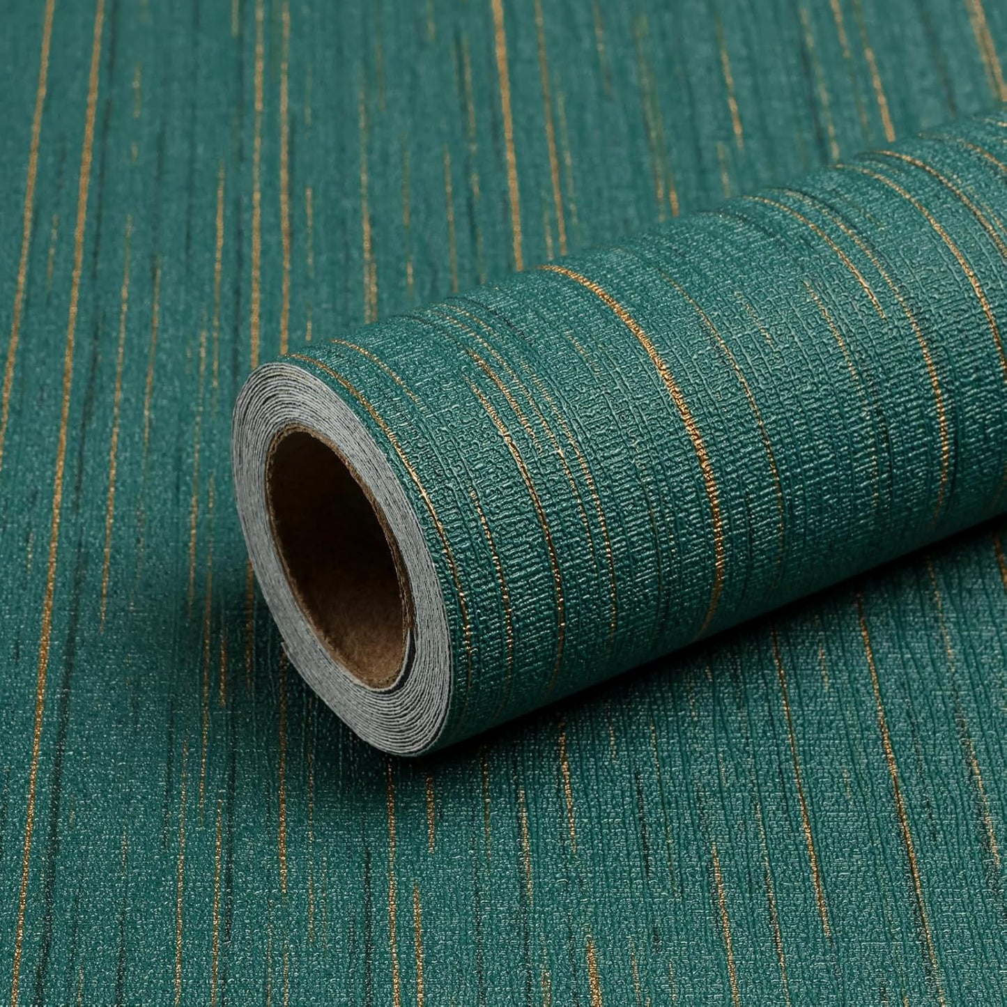 Light Blue Peel and Stick Grasscloth Texture Wallpaper 15.7"x120" Vintage Wallpaper Removable Waterproof