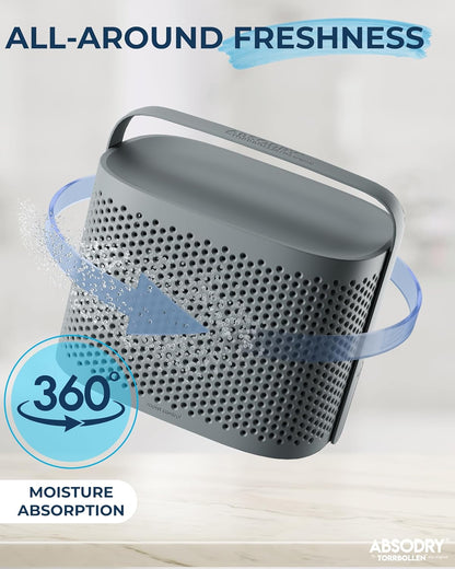 Absodry by Torrbollen Moisture Absorber 1.3lb Bag — Dehumidifier for Bedroom, Electricity & Battery Free Dehumidifiers for Home, Air Freshener and Purifier for Home Up to 90 Days, 269 ft² (White)