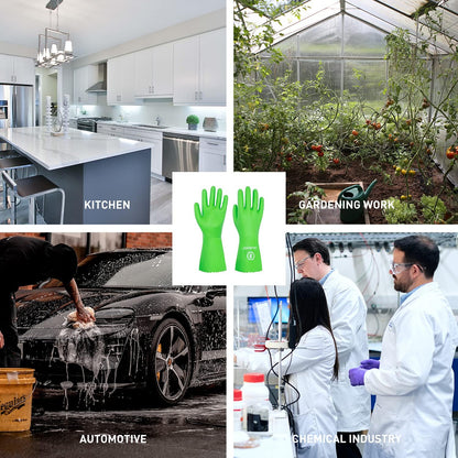 HANDLANDY Chemical Gloves, Heavy Duty Cleaning Gloves