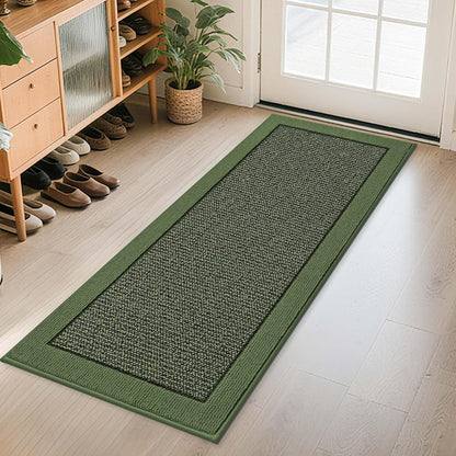 BEQHAUSE Indoor Door Mat 20" x 32", Dirt Trapper Door Mats Non-Slip Entryway Rugs Washable, Resist Dirt Absorbent Welcome Mat, Low Profile Floor Mats for Front Back Door and Entryway, Taupe