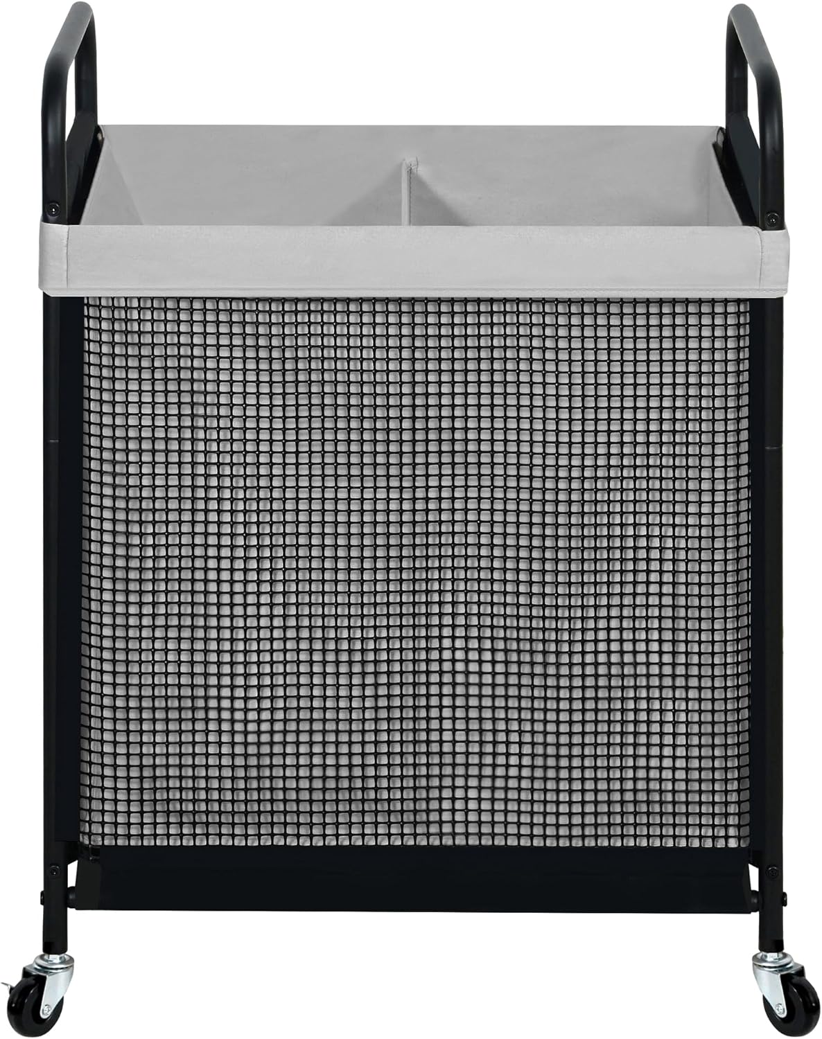 STO STO Laundry Hamper 3 Section, 120L Rolling Laundry Sorter Cart with Removable and Washable Liner Bag, Clothes Hamper with Wheels and Metal Handle for Laundry Room and Bedroom