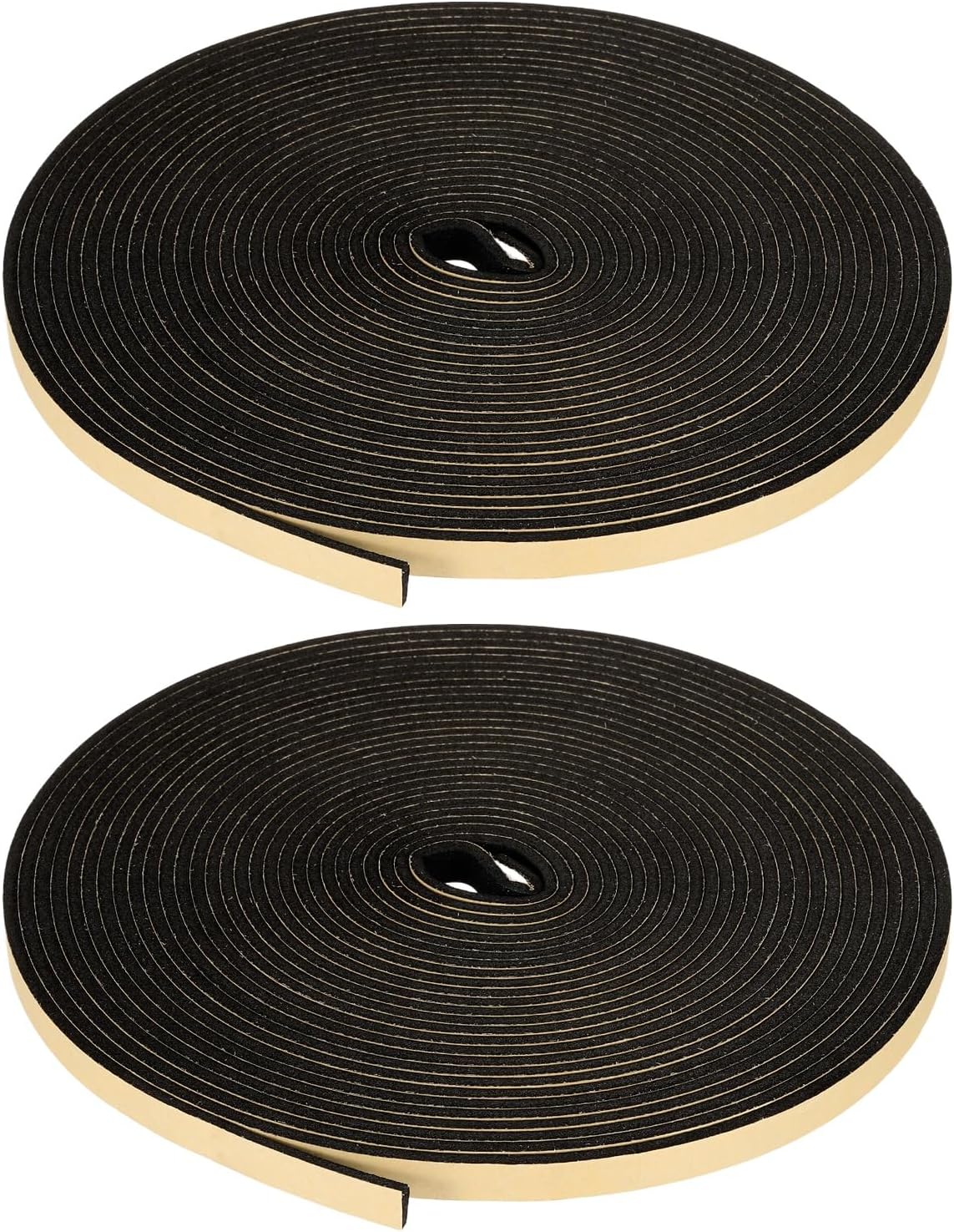 PATIKIL Foam Insulation Tape, 1-1/2" W x 1/8" t x 32.8FT Self Adhesive Weather Stripping Door Seal Strip for Door Window Air Conditioning, Black - Colors A