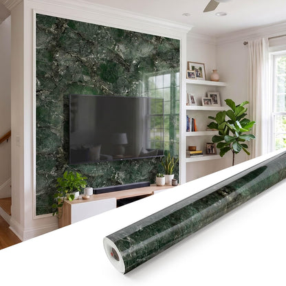 Marble Peel and Stick Waterproof Wall Paneling, 118" x 47" Carrara White Matte Finish Self-Adhesive Backsplash Tile Vinyl Wall Panel for Kitchen Bathroom Wall Decor, Covers 38.75 Sq. Ft.