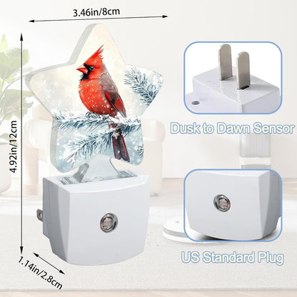 Lavender Butterfly Nightlight,Summer Flowers Star Night Lights Plug into Wall Decorations for Bedroom Bathroom,Dusk to Dawn Sensor Kitchen Hallway Stairs Energy Efficient Desk Lamp