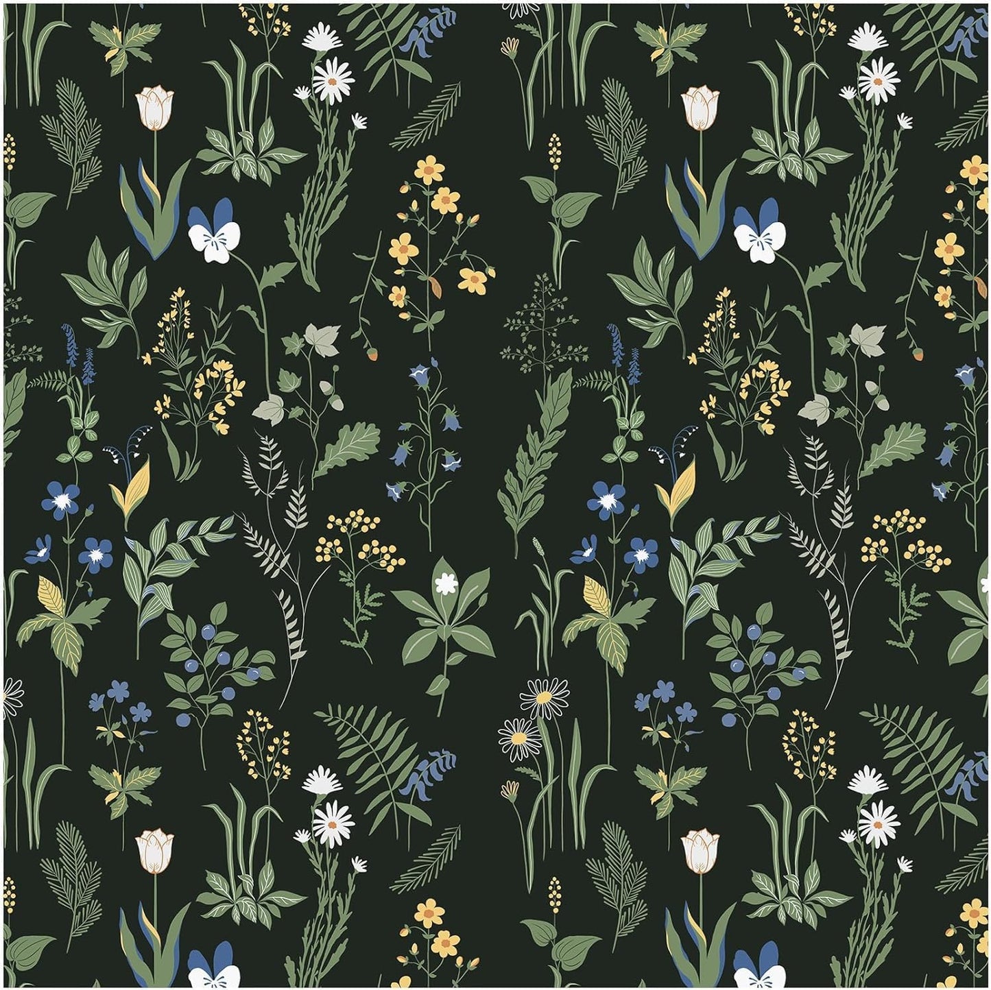 Removable Peel and Stick Wallpaper Boho 17.5 x 118 in Floral for Bedroom Bathroom Easy Peel Off Stick on Wallpaper Contact Paper Renter Friendly Wall Paper
