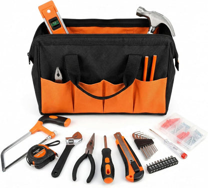 Basic Tool Kit - Tool kit for Home,Apartement,Dorm and Office.Starter Household Tool Set for Beginner,Women,New College for Home Repair,Daily Maintenance or DIY (155pcs-1new)