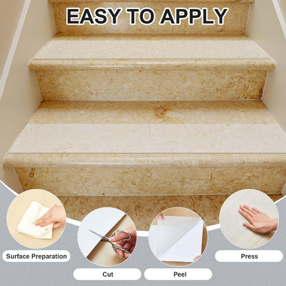 Watersay 8 Inch x 20 ft Anti Slip Traction Tape Waterproof Clear Non Skid Tape Durable Grip and Friction Stair Non Slip Strips Abrasive Adhesive for Stairs Steps Ramp Outdoor Indoor
