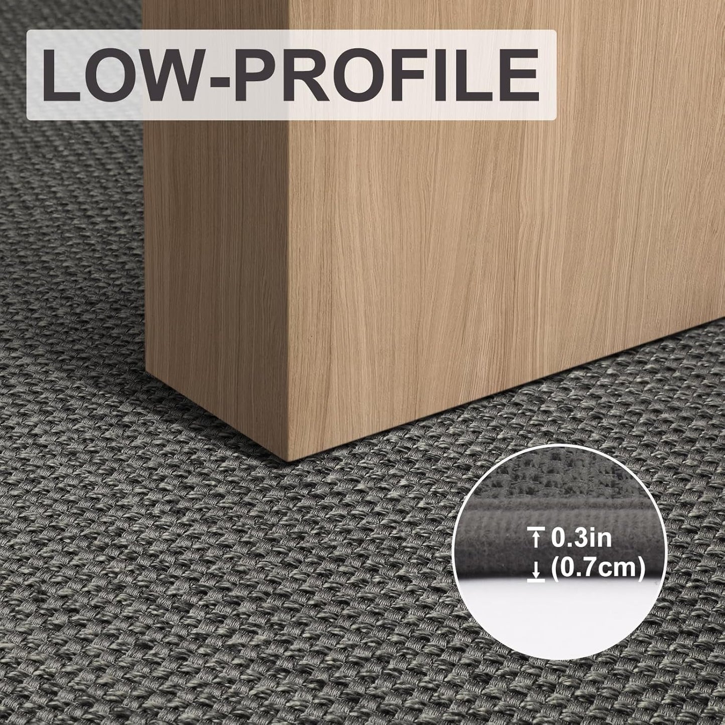 LEKEEPGO Door Mat 17"x29", Non Slip Door Mat Indoor Entrance, Rubber Backing Indoor Door mats Washable Absorbent Low-Profile Doormat Front Entryway Entry Resist Dirt Inside Door Mats, Khaki