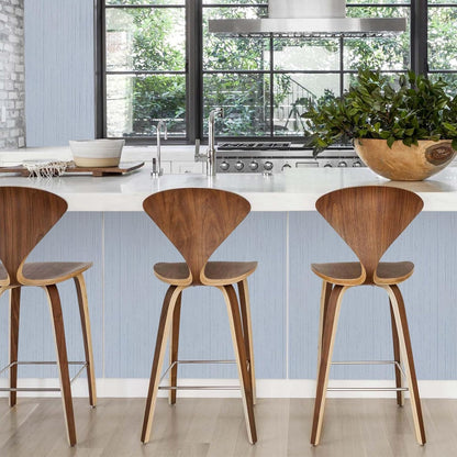 Light Blue Peel and Stick Grasscloth Texture Wallpaper 15.7"x120" Vintage Wallpaper Removable Waterproof
