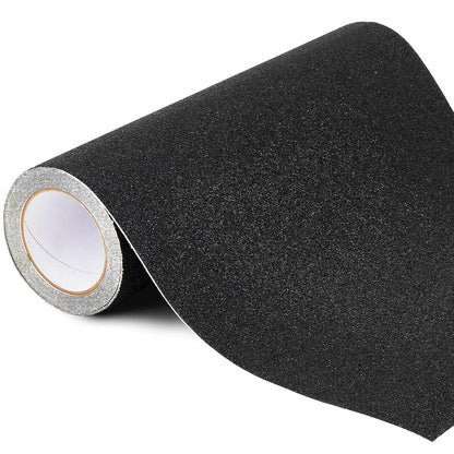 Watersay 8 Inch x 20 ft Anti Slip Traction Tape Waterproof Clear Non Skid Tape Durable Grip and Friction Stair Non Slip Strips Abrasive Adhesive for Stairs Steps Ramp Outdoor Indoor