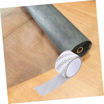 Screen Mesh Roll Repair Kit Window Screen Door Patch Tape PVC Strong Adhesive Easy to Cut Transparent 5cm x 2m