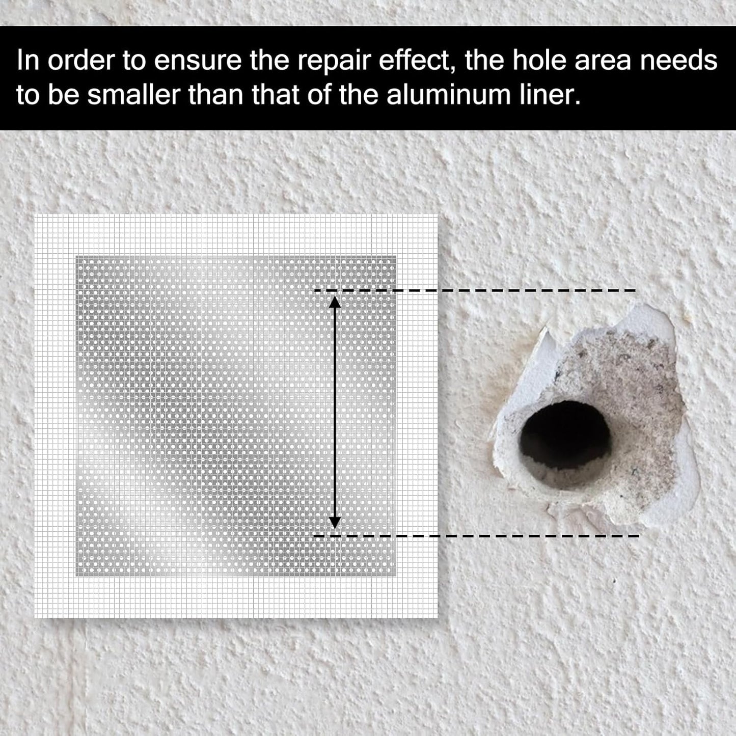 10 X 10 Inch Drywall Repair Patch, 6 Pack Drywall Repair Kit Large Hole PatchRepair for Drywalls Heavy Duty Self-Adhesive Mesh Drywalls Patch Kit, Wll Patchs Sheetrock Repairs for Drywall-Plaster Wall
