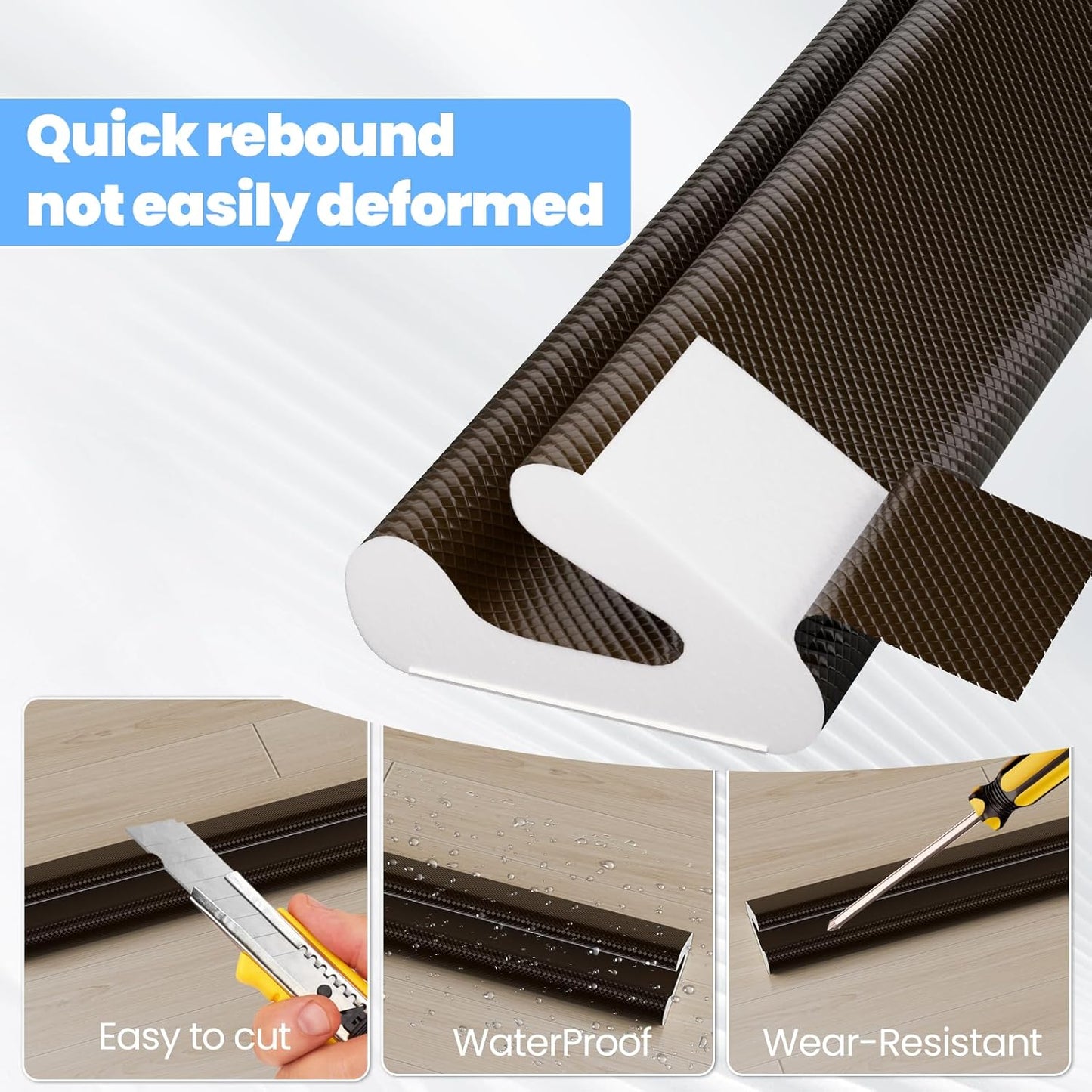 19.7ft V-Shape Thin Weather Stripping Door Frame Seal Strip,Self-Adhesive Door Small Gap Filler for Winter Insulation,Foam Weatherstripping for Door Draft Stopper Light Blocker,White