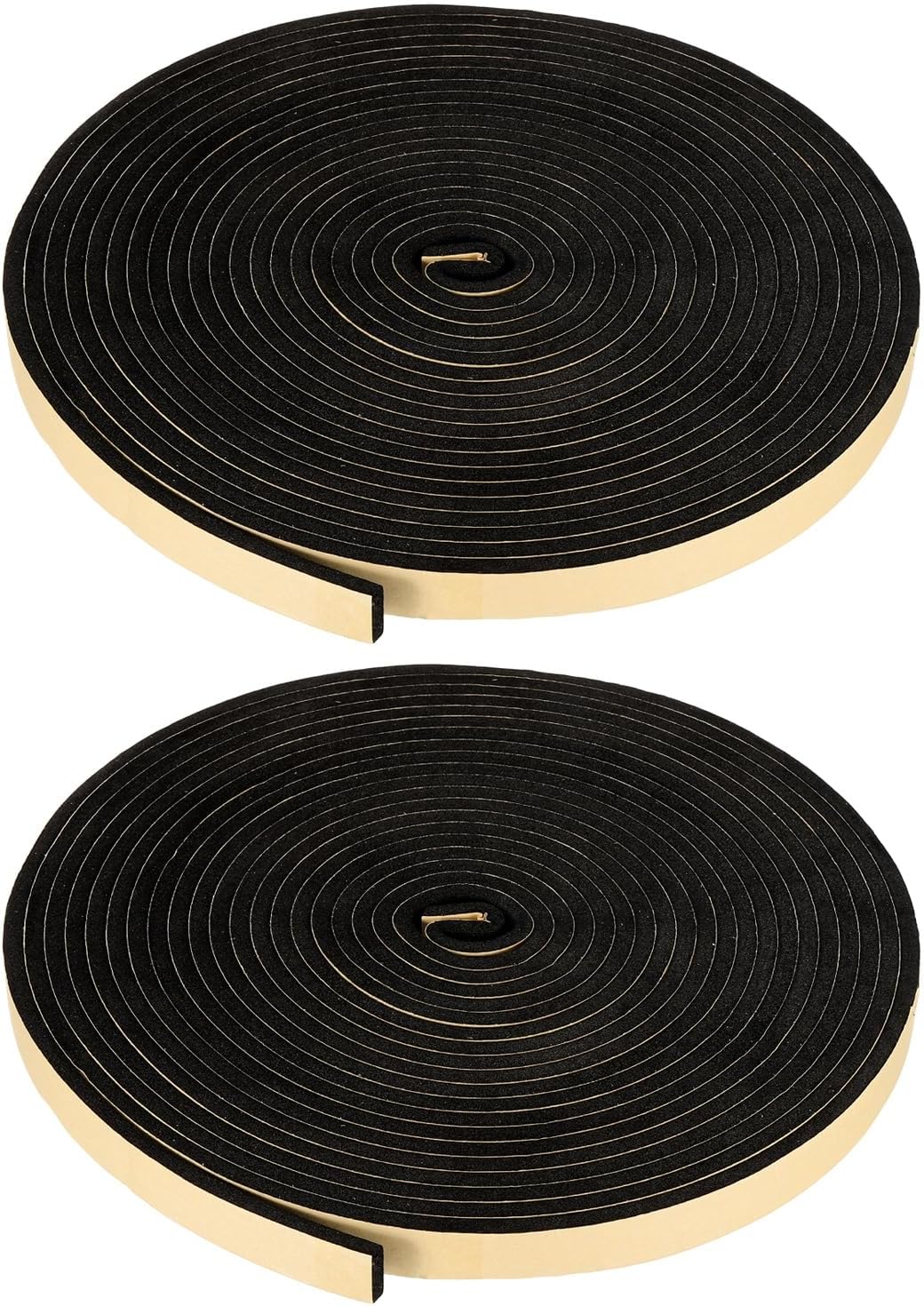 PATIKIL Foam Insulation Tape, 1-1/2" W x 1/8" t x 32.8FT Self Adhesive Weather Stripping Door Seal Strip for Door Window Air Conditioning, Black - Colors A