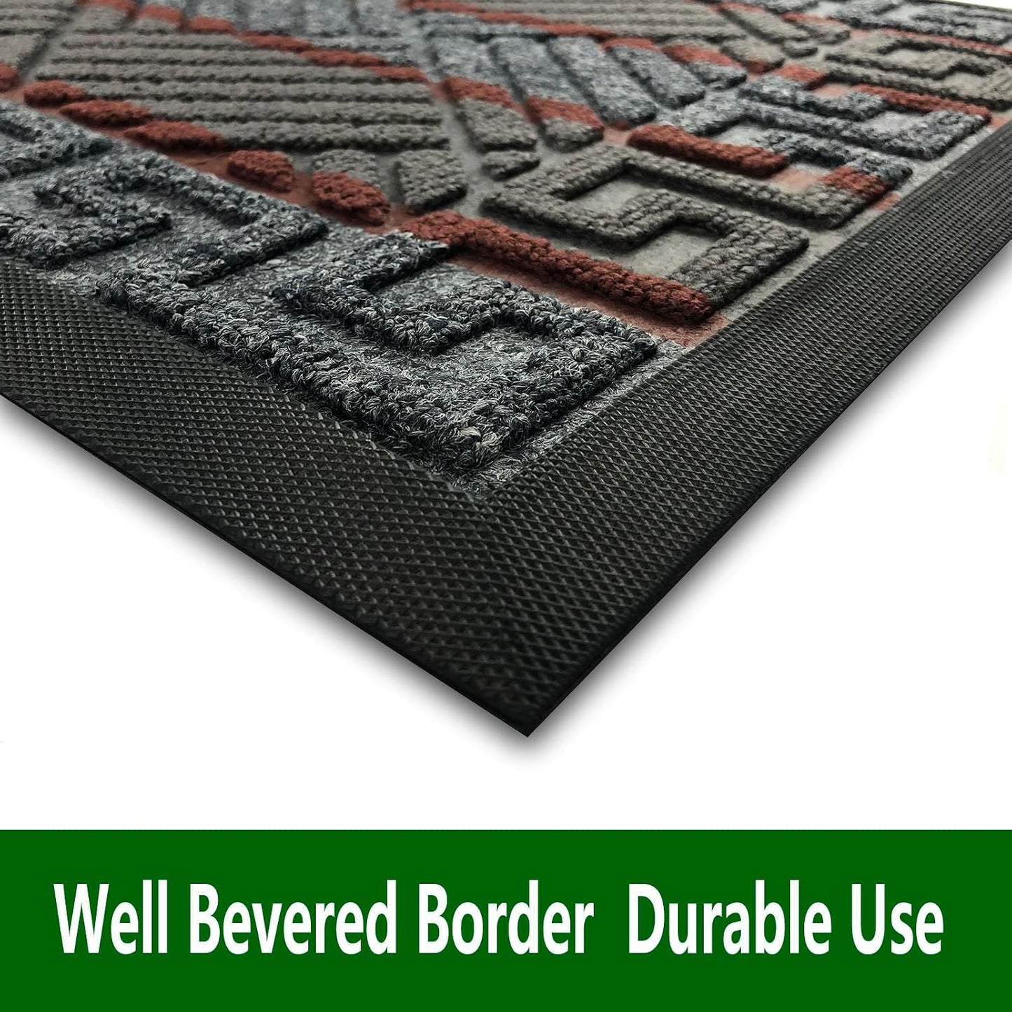 DM23 Heavy Duty Front Door Mats Non Slip Rubber Backing Entrance Mat Shoes Scraper Welcome Mat