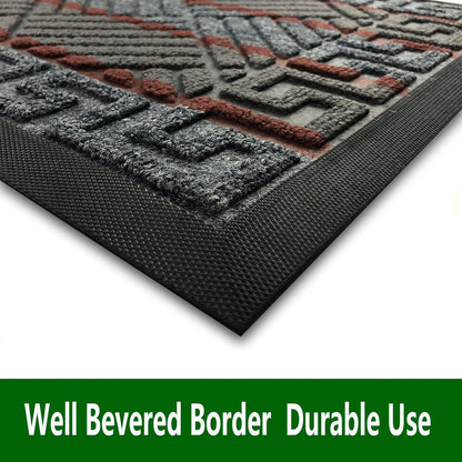 DM23 Heavy Duty Front Door Mats Non Slip Rubber Backing Entrance Mat Shoes Scraper Welcome Mat