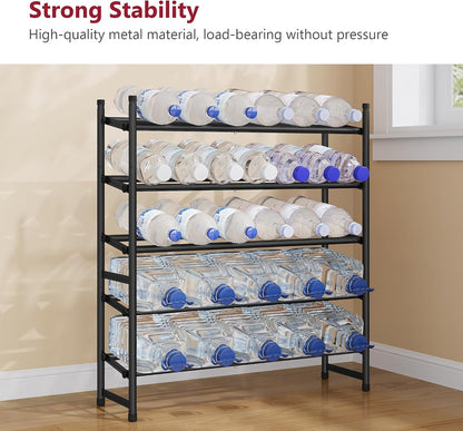 Tajsoon Expandable Shoe Rack for Closet 3 Tier, 28“-41“Adjustable & Stackable Shoe Shelf Storage, Metal Shoe Rack Organizer for Front Door Entrance, Closet, Garage, Entryway, Black