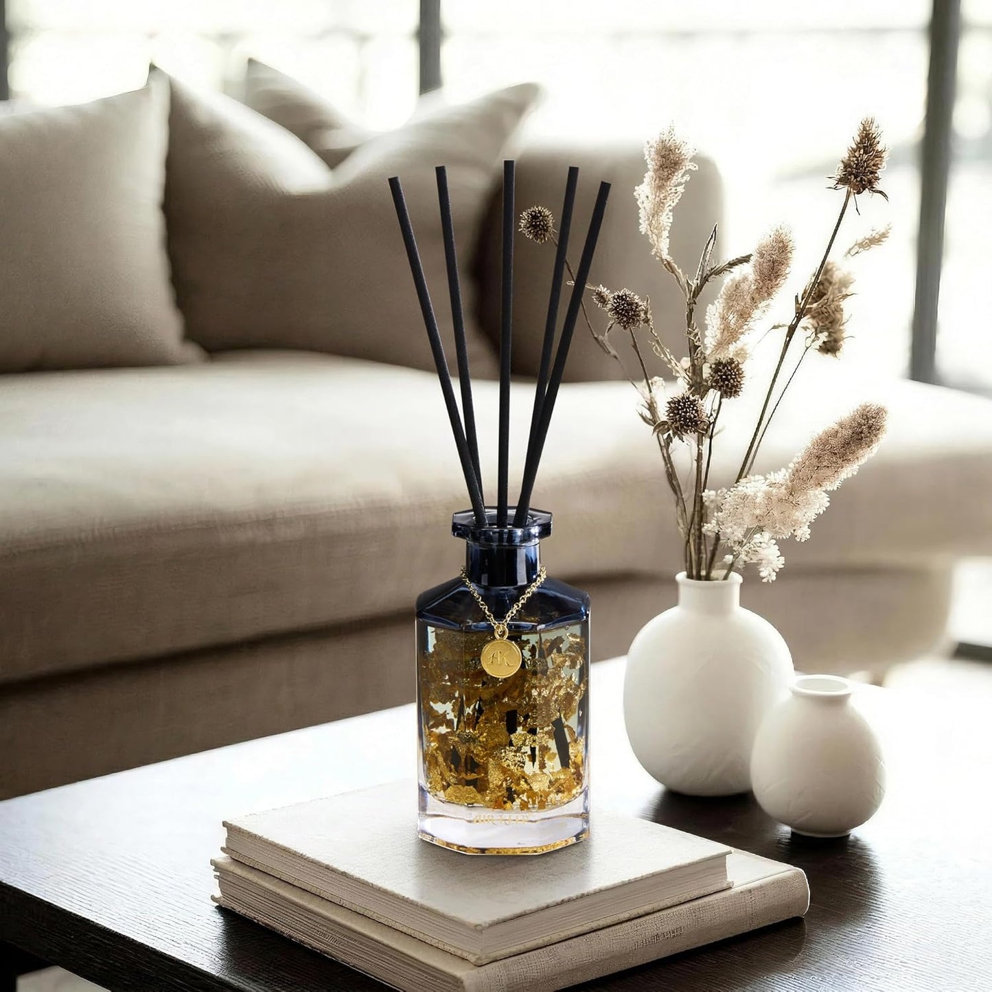 Airkeep Reed Diffuser Set,Black Forest Luxury Scented Diffuser with Sticks Long Lasting Home Fragrance for Bathroom Shelf Decor 6.09 fl oz (180ml)