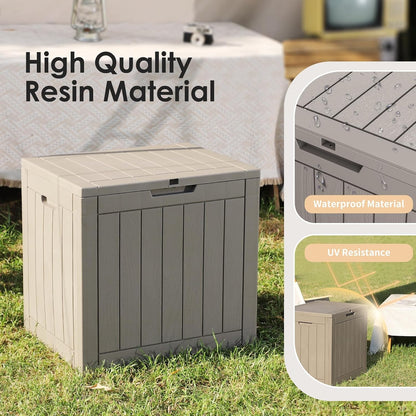 50Gal Outdoor Storage Box Anti-Theft Delivery Box Lockable Deck Box | Heavy-duty UV & weatherproof resin for secure parcel drop, patio cushion storage, garden tools & porch package organization
